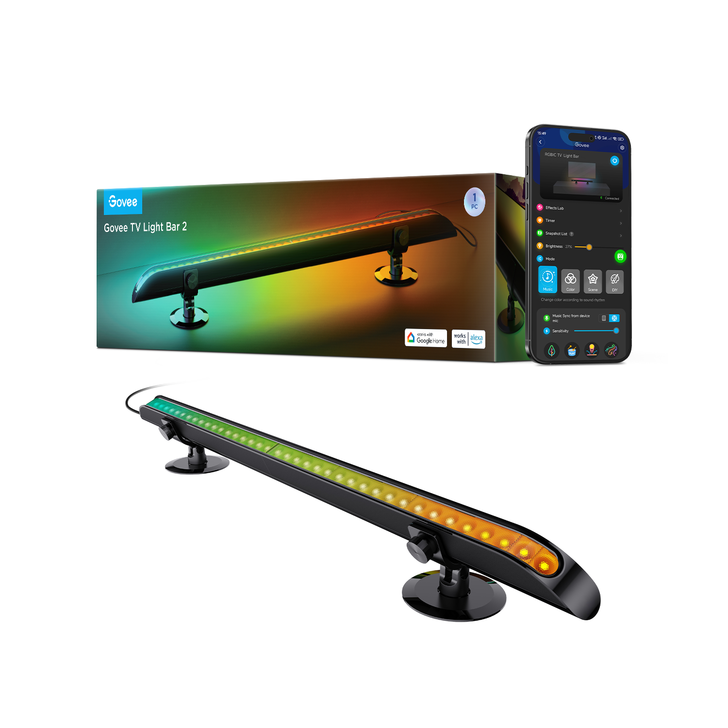 Refurbished Govee Smart TV Light Bar 2