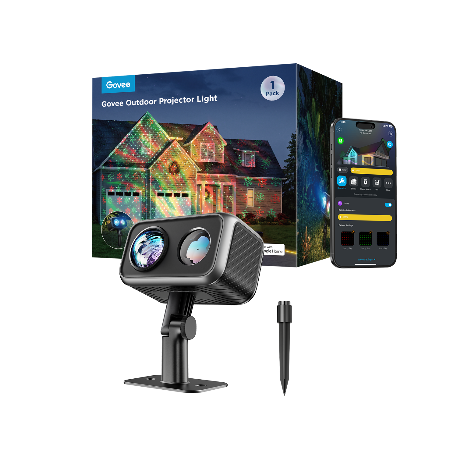 Refurbished Govee Outdoor Laser Projector Lights