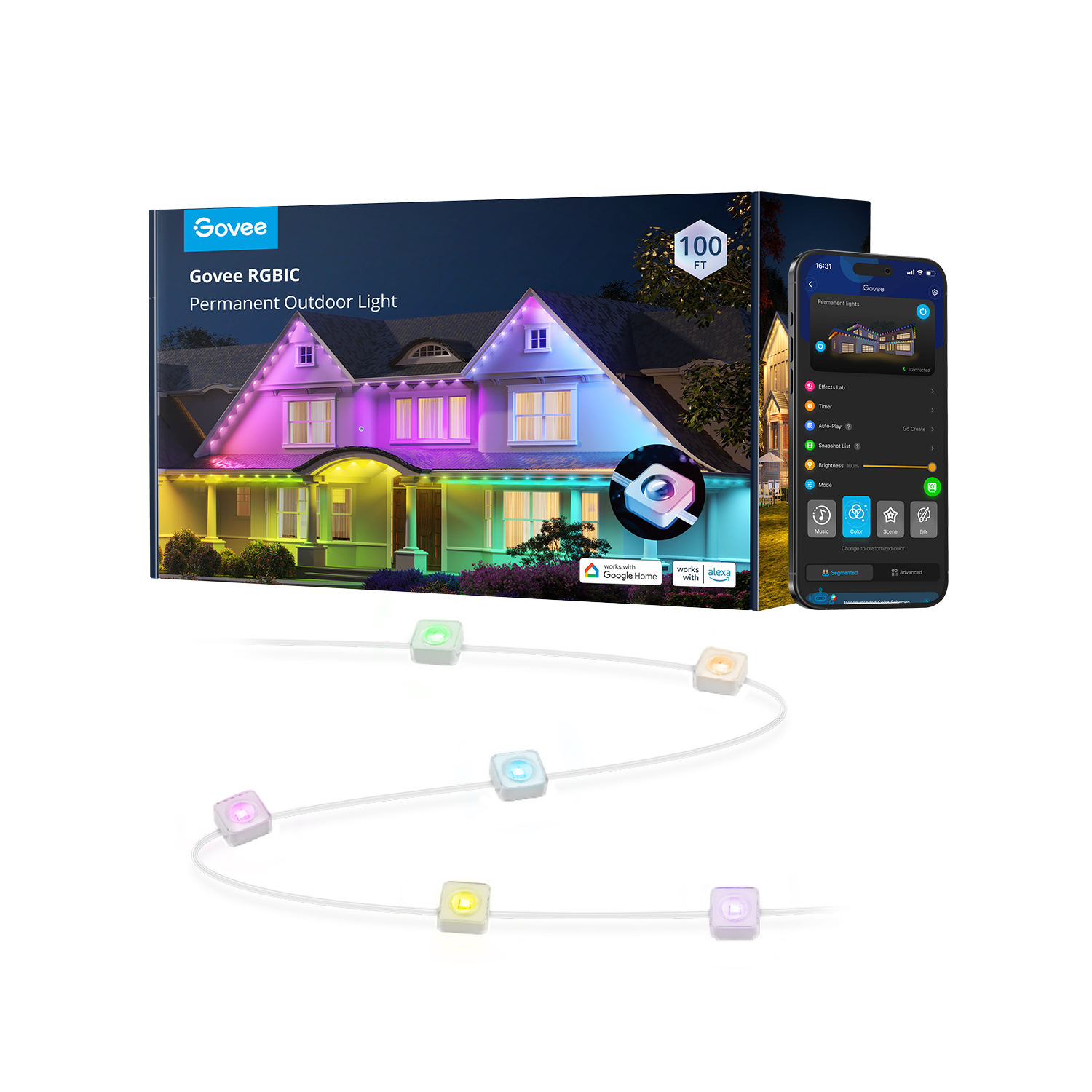 Refurbished Govee RGBIC LED Permanent Outdoor Lights
